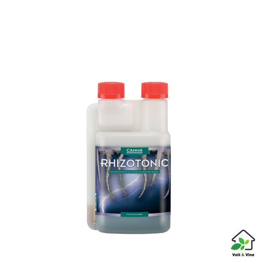 A 250ml bottle of CANNA Rhizotonic, a root stimulator
