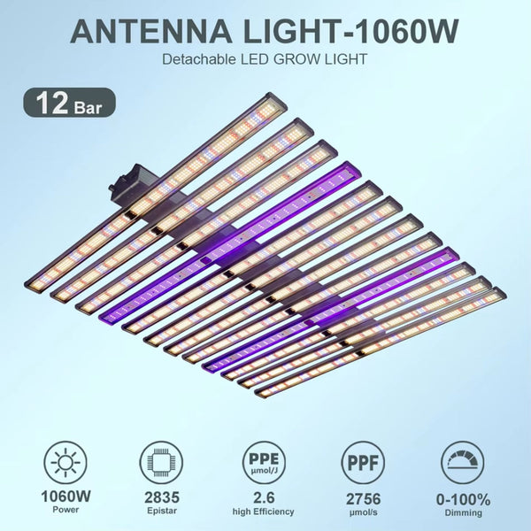 1060W LED Grow Light NZ – Full Spectrum & Dimmable – Volt & Vine