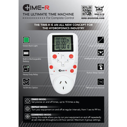 Precision Timer Ru TIME-R Digital Timer NZ | Precision Garden Timer – Volt & Vine